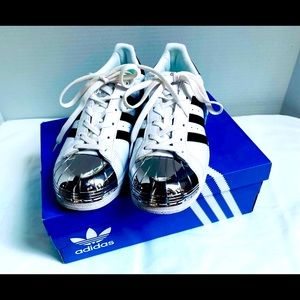 Women’s adidas superstar metal shell toe